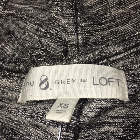 NWT Lou & Grey Marled Jersey Hoodie SOFT XS - Picture 4 of 10